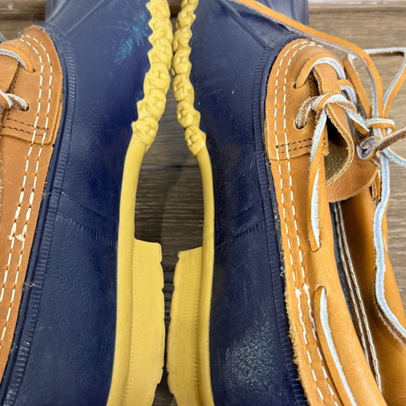 L. L. Bean Women's Bean Boot Mocs Leather Rubber Waterproof Size 9 Narrow - Picture 7 of 11